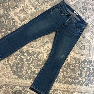Loft Flare Crop Stretchy Jeans size 28 / 6